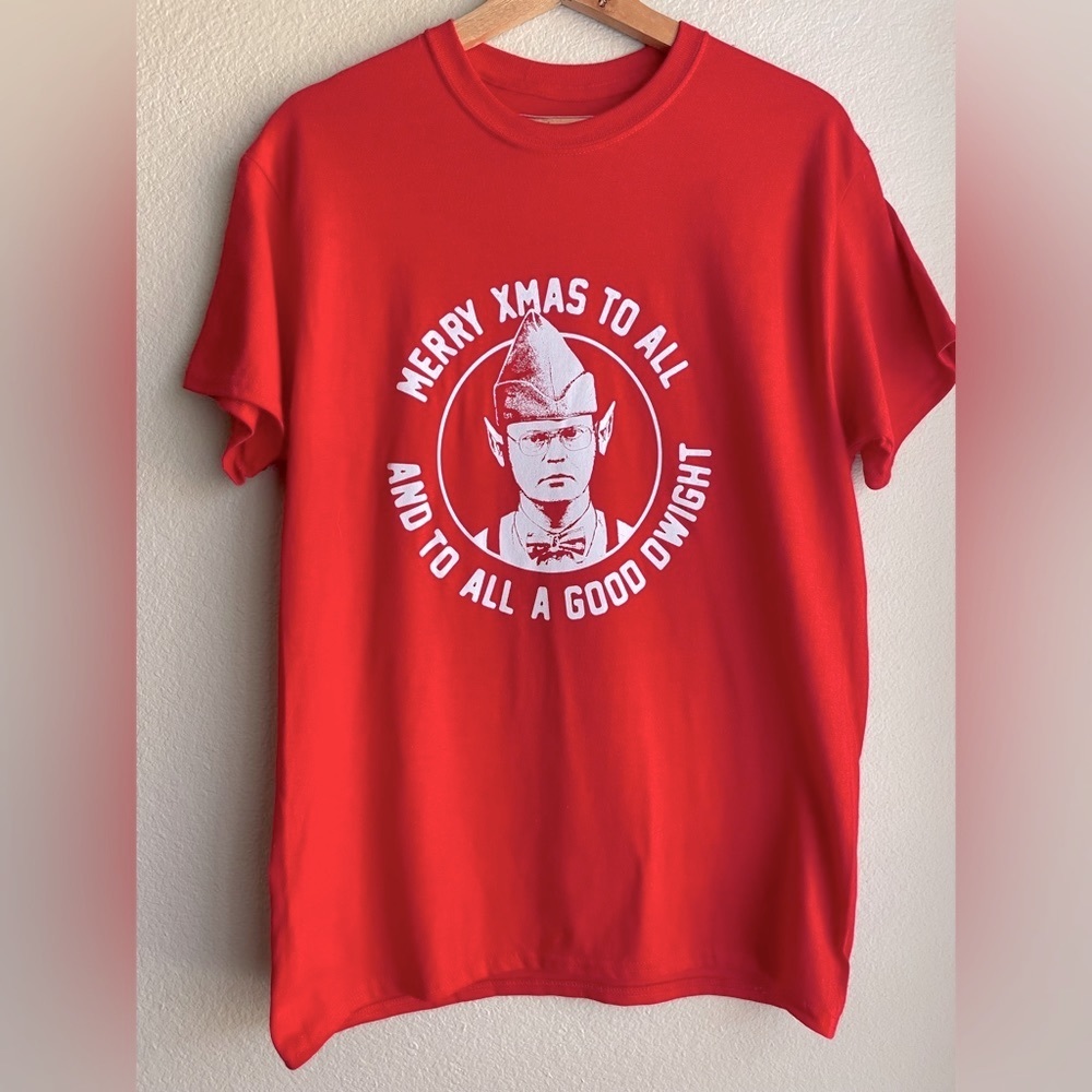 The Office Dwight Christmas Funny Tee Rare Size Medium